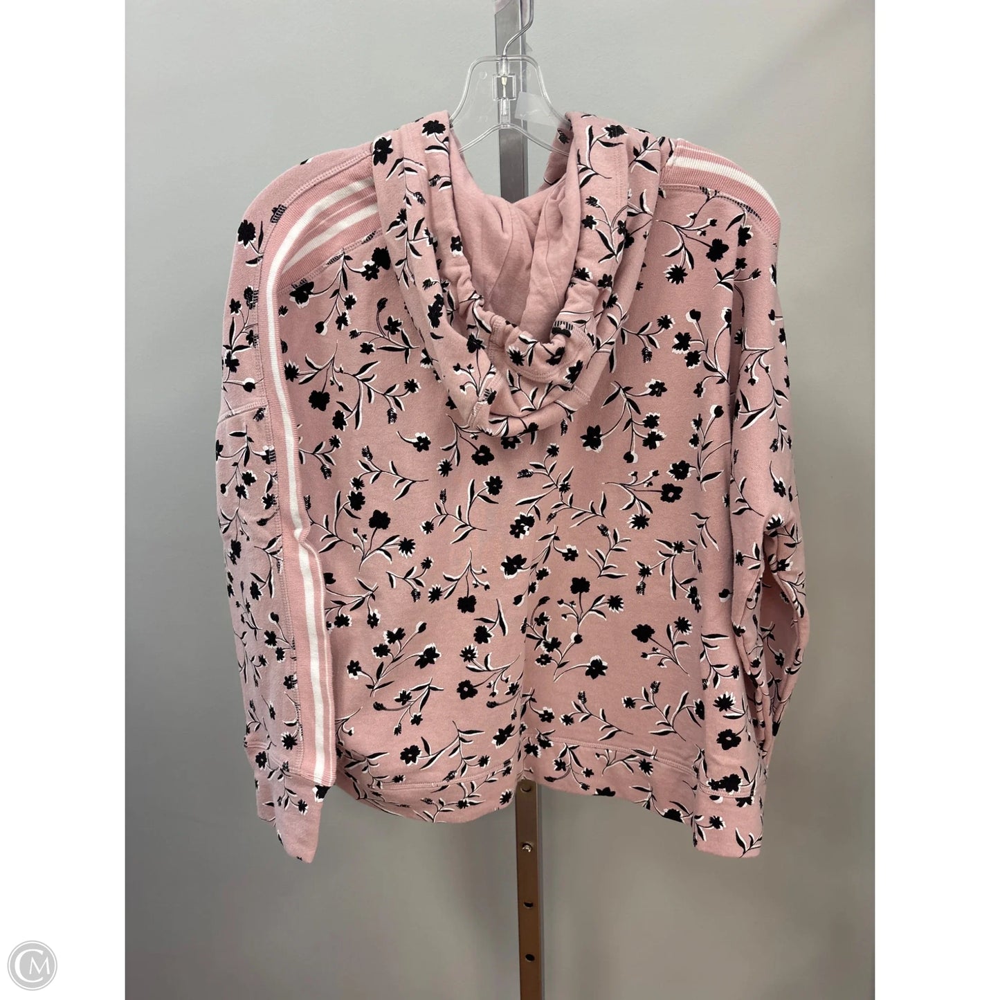 Sweatshirt Hoodie By Dkny In Pink, Size: S