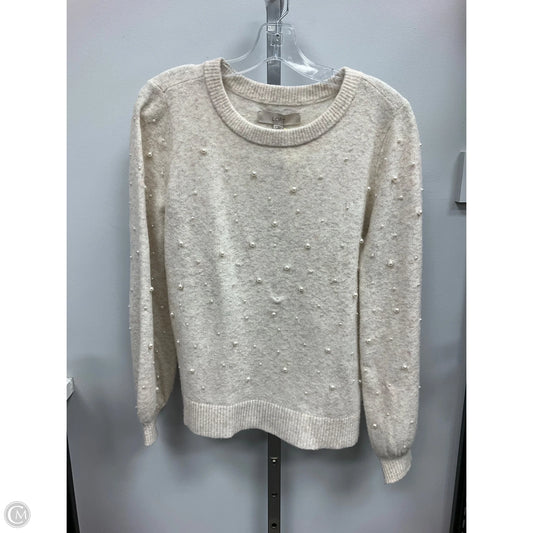 Sweater By Loft In Cream, Size: S