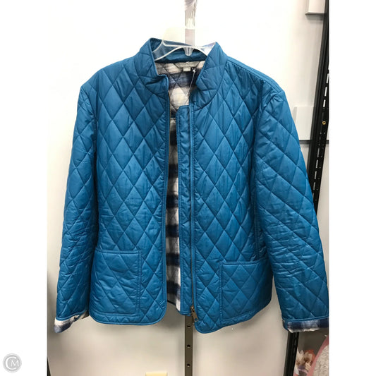 Jacket Puffer & Quilted By L.l. Bean In Teal, Size: 14