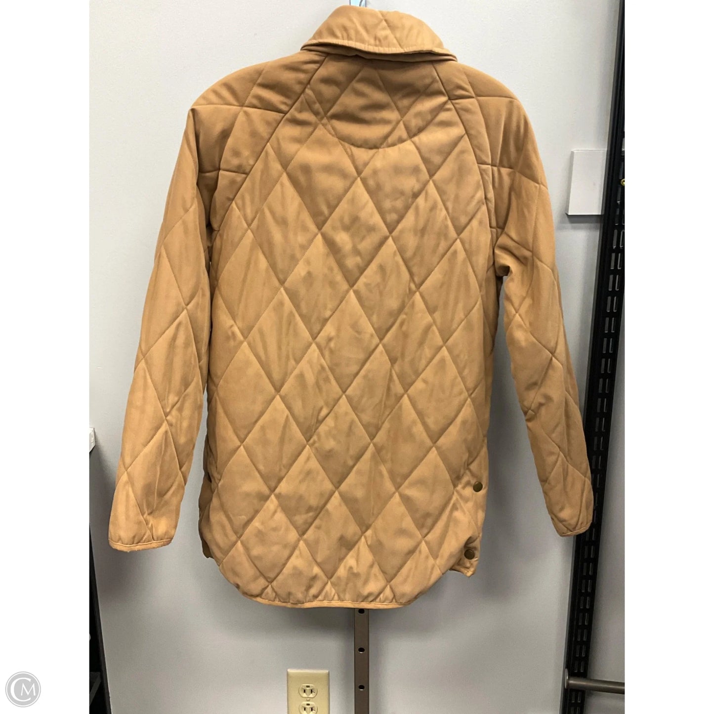 Jacket Puffer & Quilted By Barbour In Tan, Size: 4