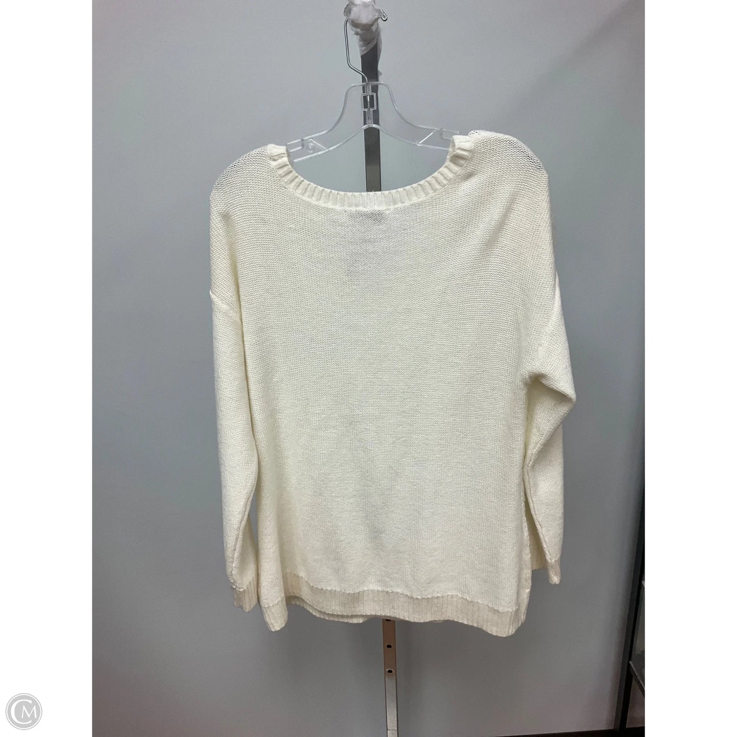 Sweater By Christopher And Banks In Cream, Size: Xl