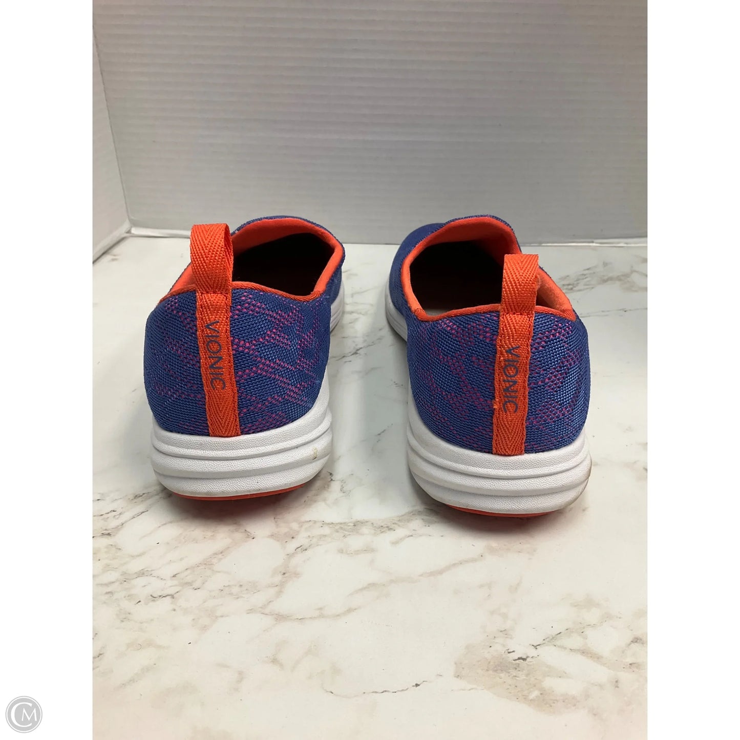 Shoes Sneakers By Vionic In Blue & Orange, Size: 10