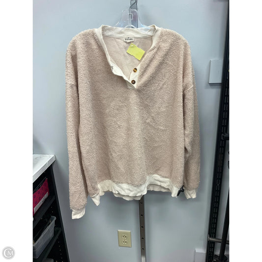 Top Long Sleeve By Donni In Beige, Size: Xl