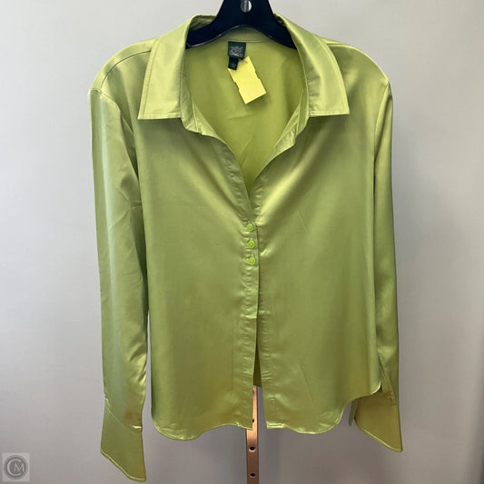 Top Long Sleeve By Wild Fable In Green, Size: L