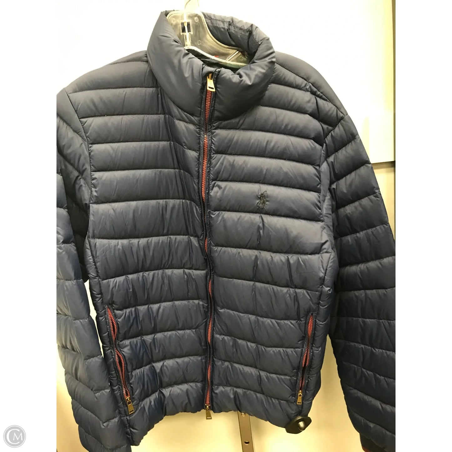 Jacket Puffer & Quilted By Polo Ralph Lauren In Navy, Size: S