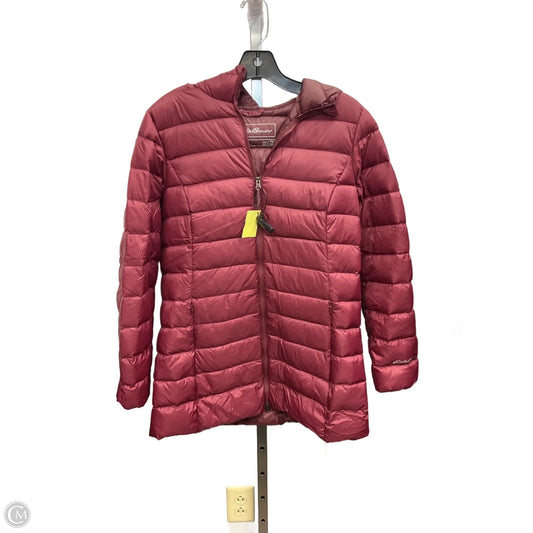Coat Puffer & Quilted By Eddie Bauer In Maroon, Size: Mp