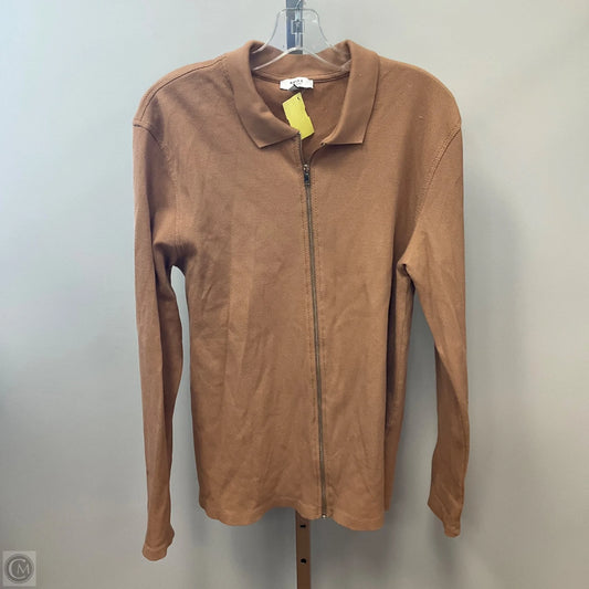 Top Long Sleeve By Reiss In Brown, Size: L