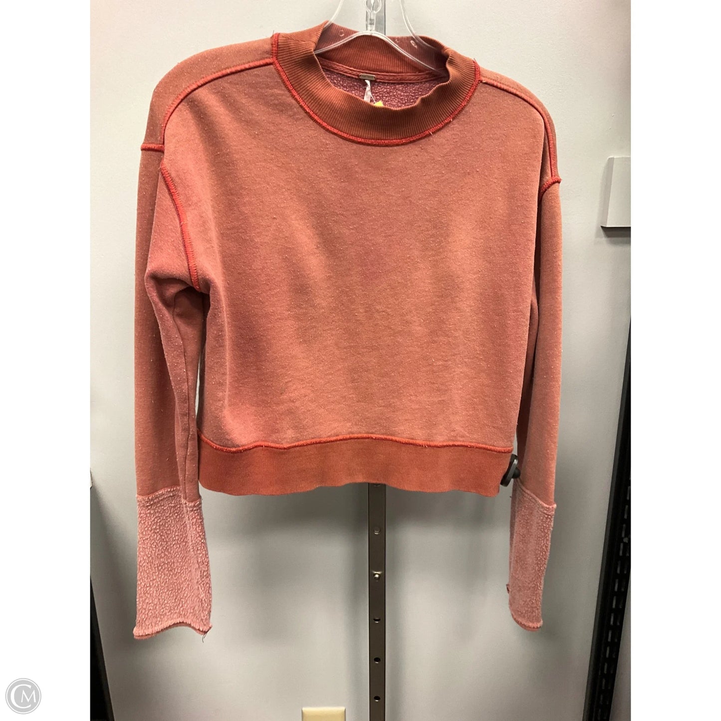Top Long Sleeve By Free People In Orange, Size: Xs