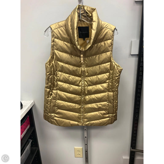 Vest Puffer & Quilted By Talbots In Gold, Size: M