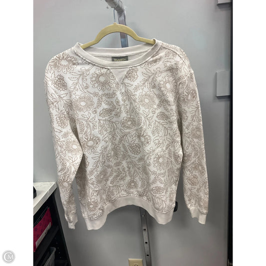 Top Long Sleeve By Style And Company In Cream, Size: Lp