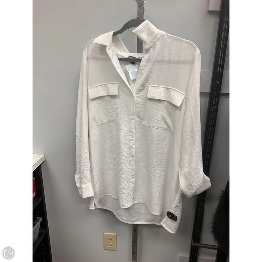 Top Long Sleeve By Hilary Radley In White, Size: Xl