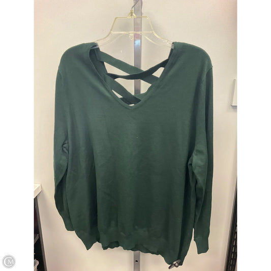 Top Long Sleeve By Love Ellie In Green, Size: 2x