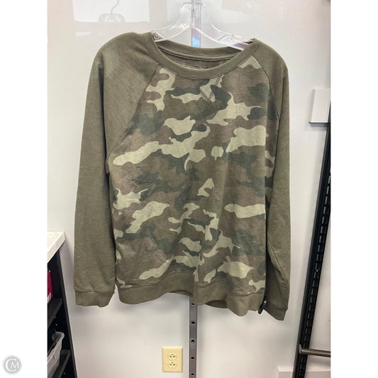 Top Long Sleeve By Sonoma In Camouflage Print, Size: Xxl