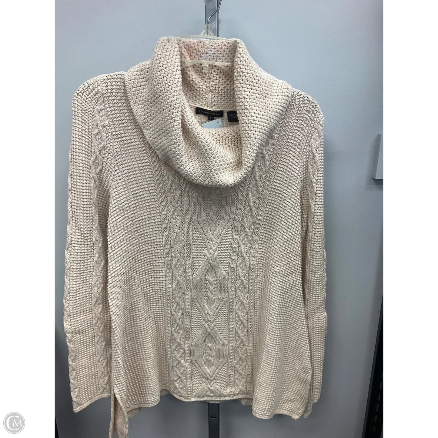 Sweater By Jeanne Pierre In Cream, Size: S