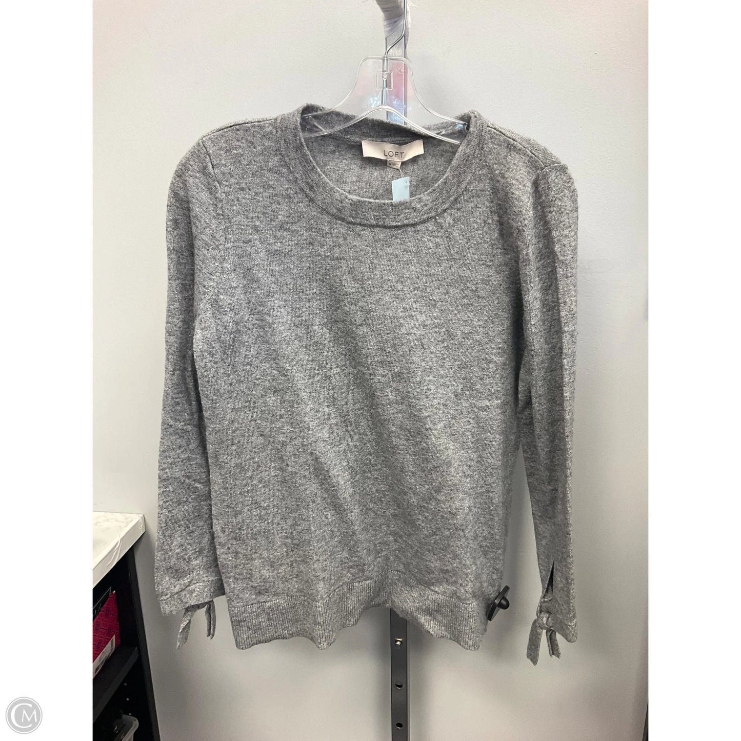 Sweater By Loft In Grey, Size: M