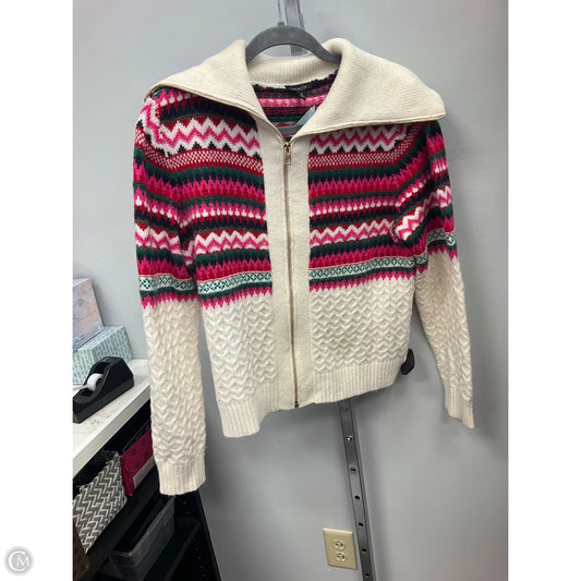 Sweater Cardigan By Talbots In Cream, Size: M