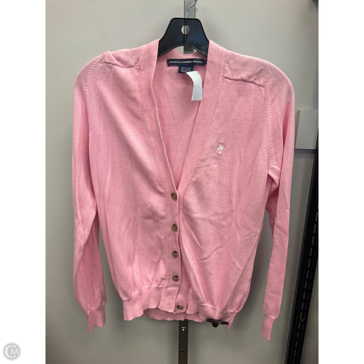 Sweater Cardigan By Cmc In Pink, Size: L