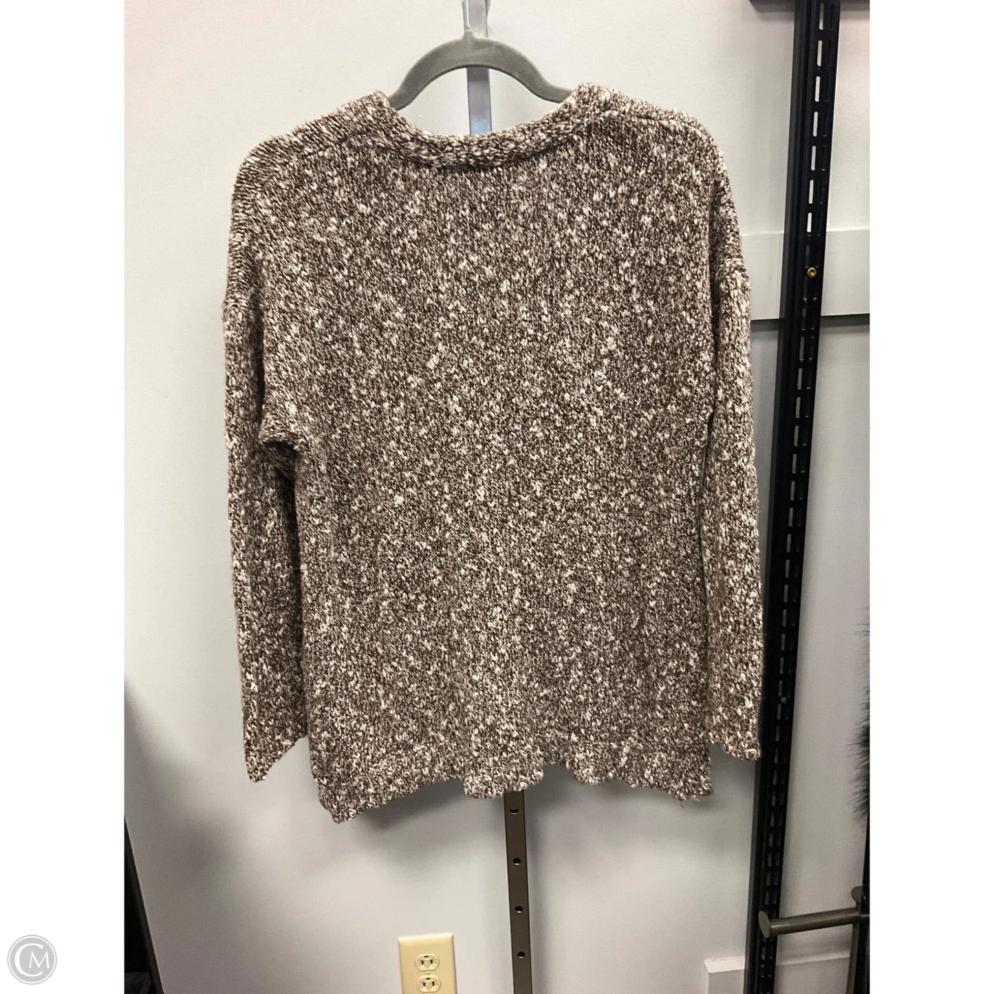 Sweater Cardigan By Pure Jill In Brown, Size: S