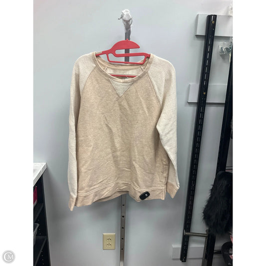Top Long Sleeve By L.l. Bean In Cream, Size: L