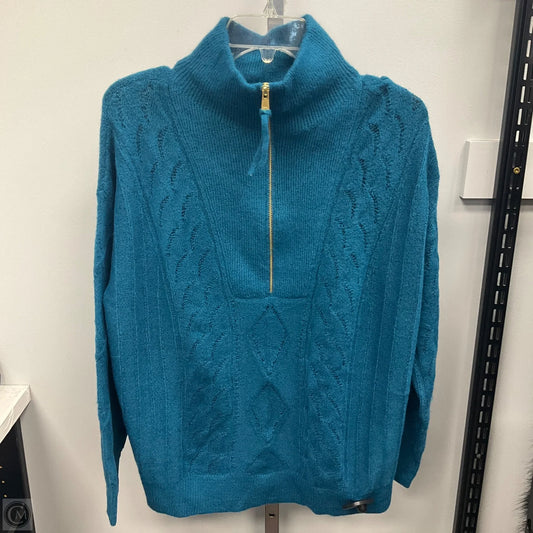 Sweater By Talbots In Teal, Size: L
