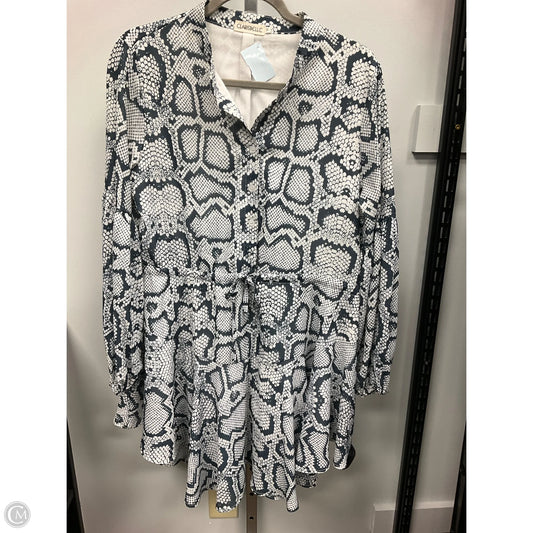 Dress Casual Short By Cme In Animal Print, Size: M