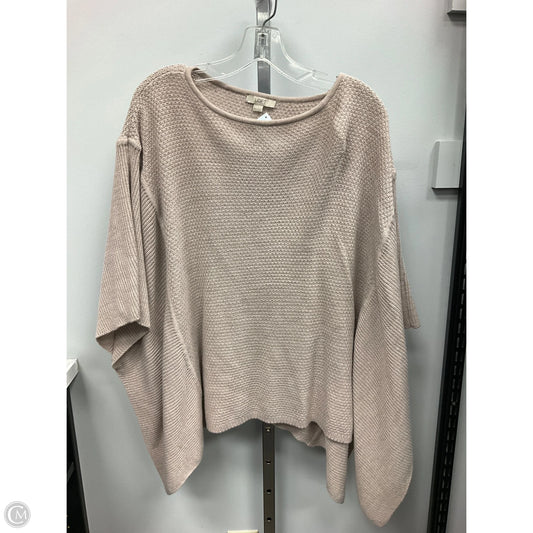 Poncho By Loft In Tan, Size: S