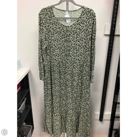 Dress Casual Maxi By Old Navy In Green, Size: L