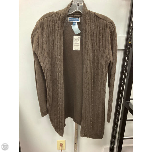 Sweater Cardigan By Karen Scott In Brown, Size: M