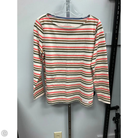 Top Long Sleeve By Talbots In Striped Pattern, Size: Mp
