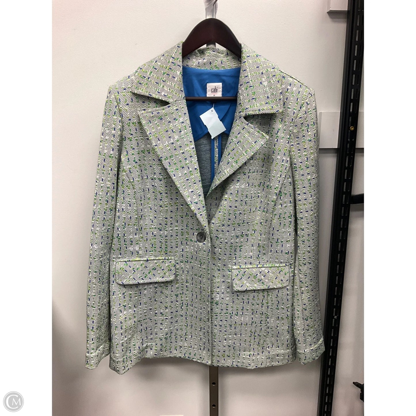 Blazer By Cabi In Blue & Green, Size: M