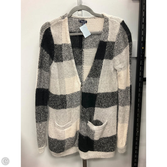 Sweater Cardigan By Splendid In Black & Cream, Size: M