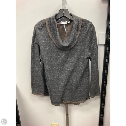 Top Long Sleeve By Habitat In Black & Brown, Size: L