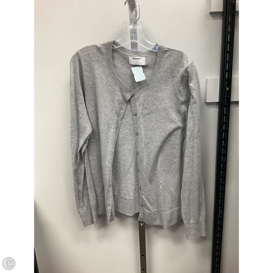 Sweater Cardigan By Old Navy In Grey, Size: Xl