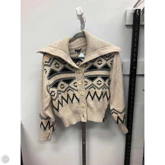 Sweater Cardigan By Who What Wear In Beige, Size: S