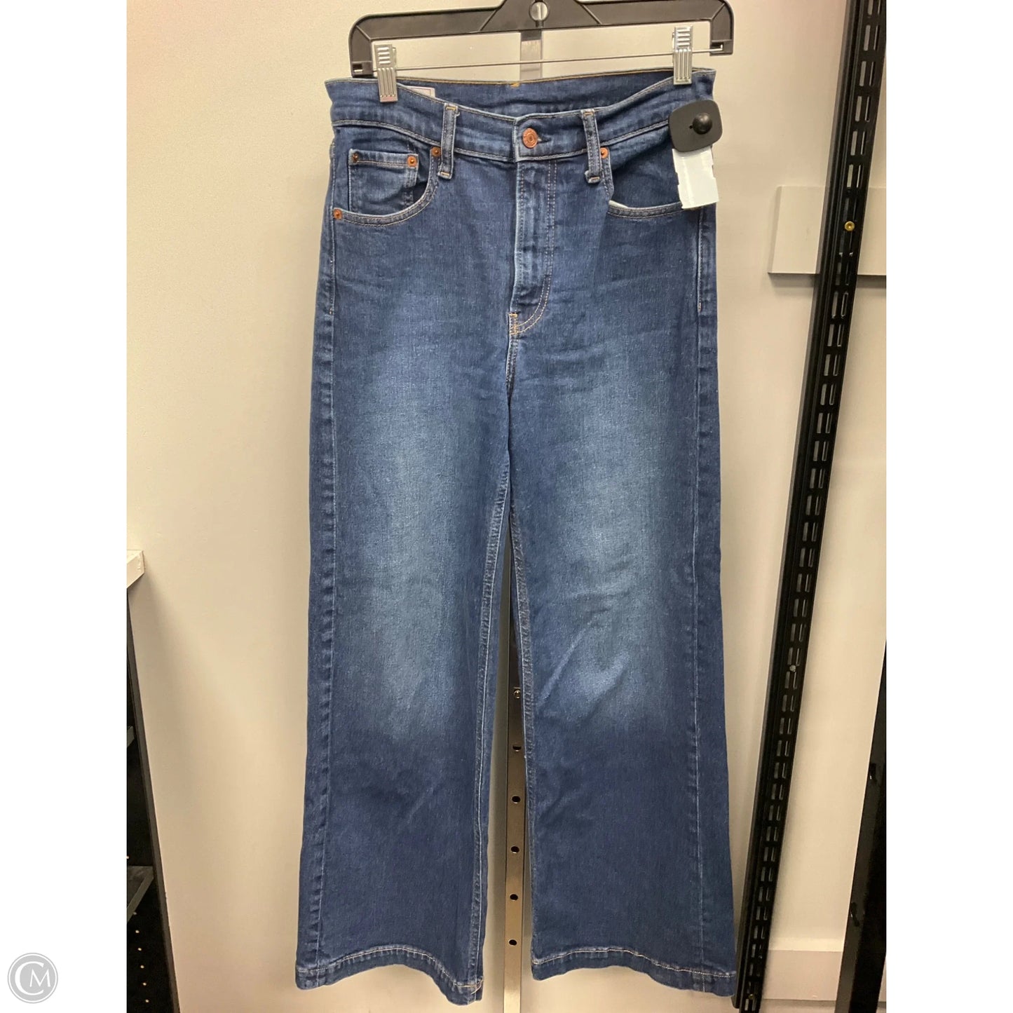 Jeans Wide Leg By Gap In Blue Denim, Size: 2