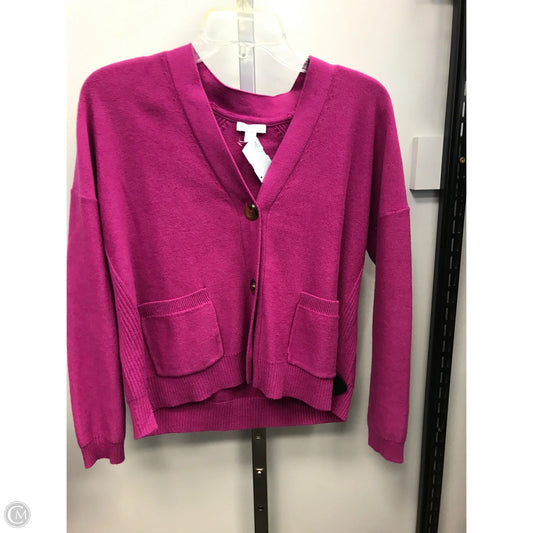 Sweater Cardigan By J. Jill In Pink, Size: S