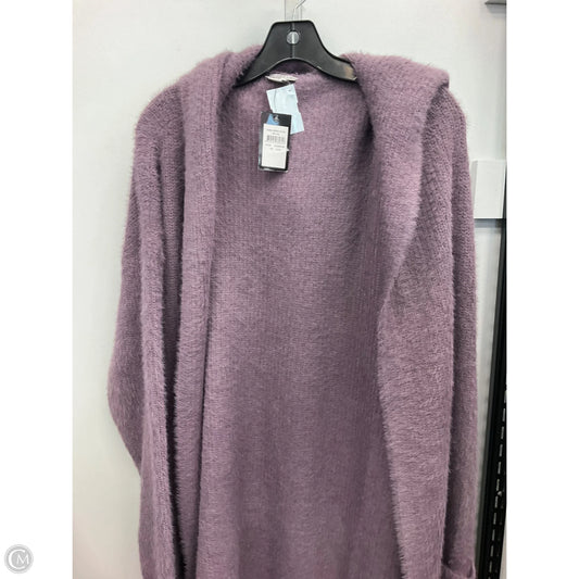 Sweater Cardigan By Avenue In Purple, Size: 2x