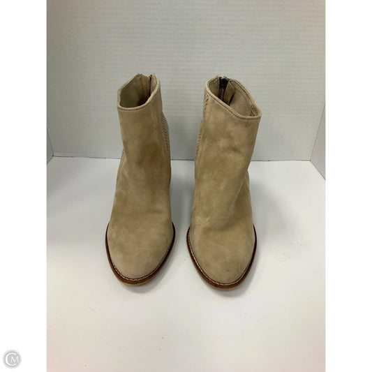 Boots Ankle Heels By Steve Madden In Beige, Size: 8.5