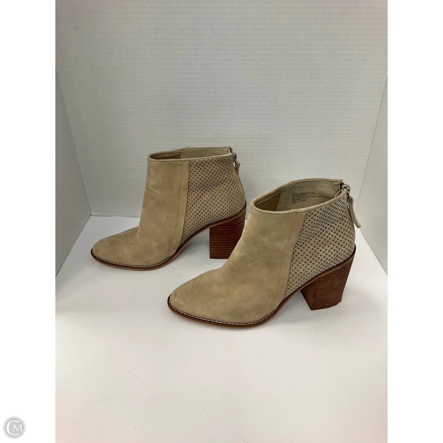 Boots Ankle Heels By Steve Madden In Beige, Size: 8.5