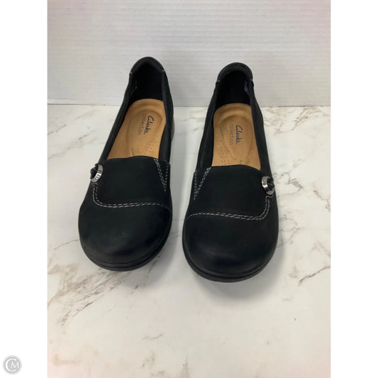 Shoes Flats By Clarks In Black, Size: 8