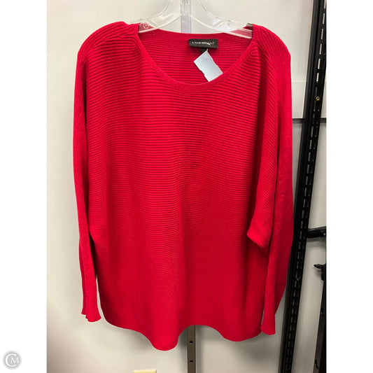 Sweater By Lane Bryant In Red, Size: Xl