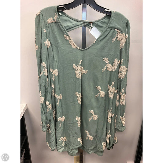 Top Long Sleeve By Free People In Green, Size: Xs