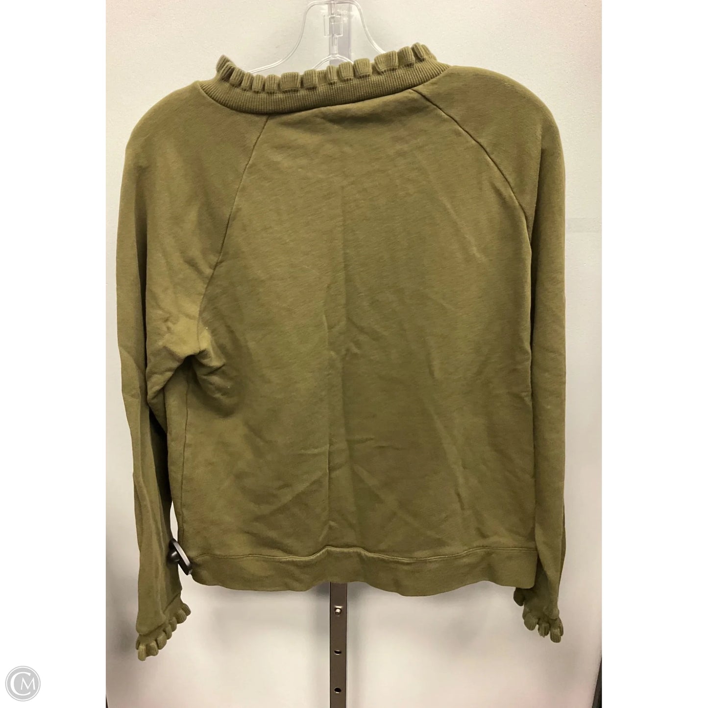 Top Long Sleeve By Talbots In Green, Size: M