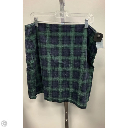 Skirt Mini & Short By Loft In Plaid Pattern, Size: 16