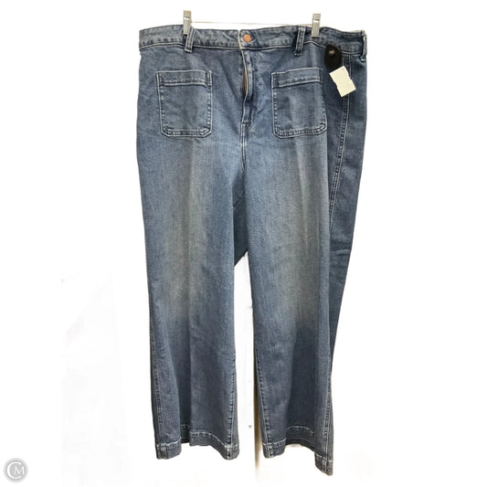Jeans Wide Leg By Old Navy In Blue Denim, Size: 20