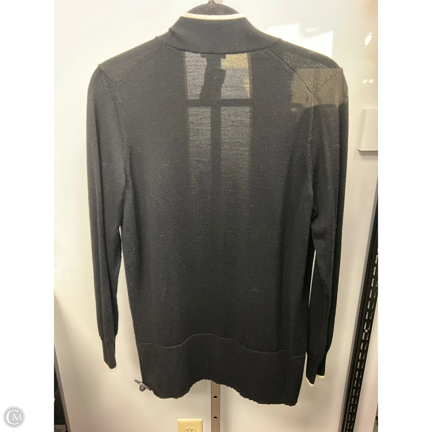 Sweater Cardigan By Theory In Black, Size: L