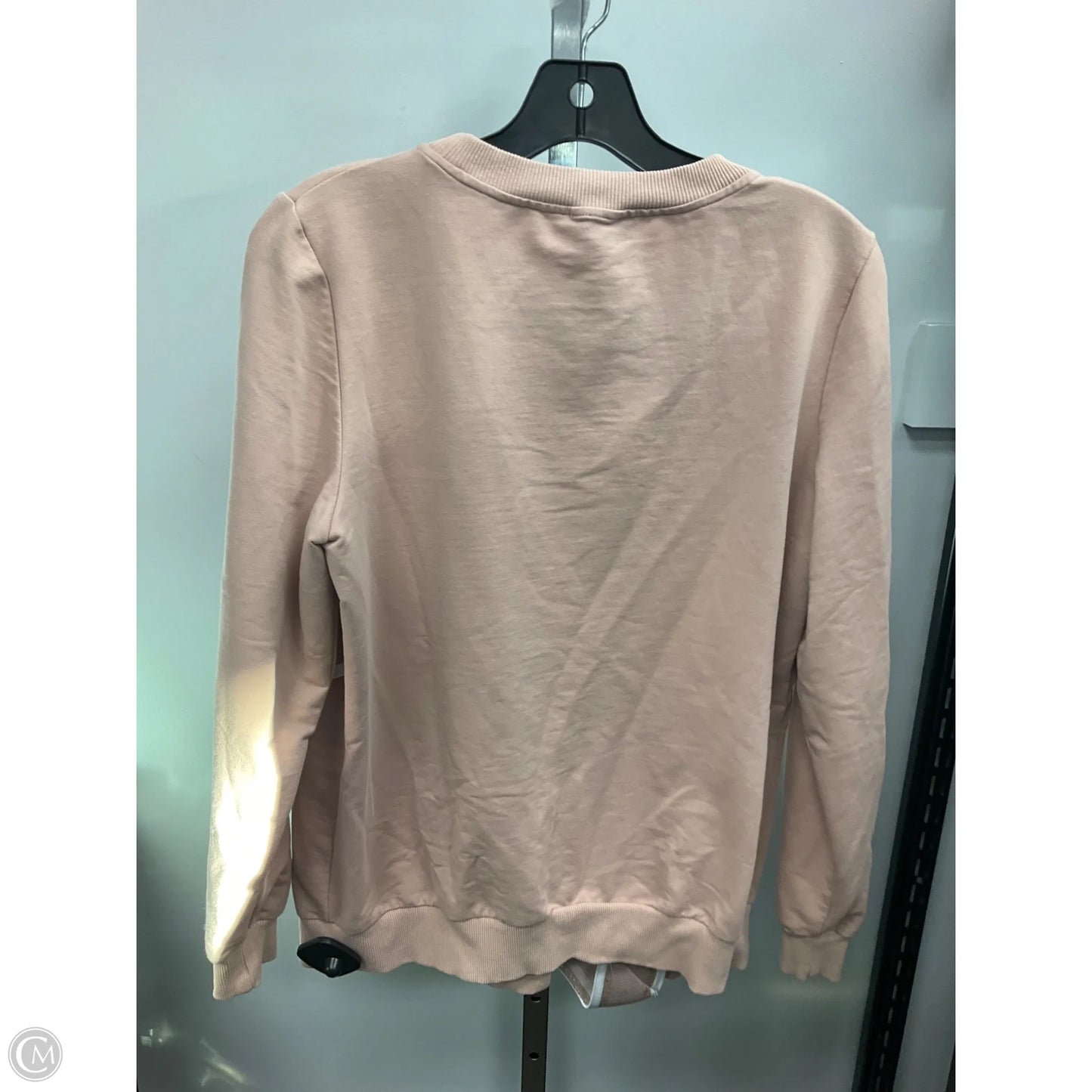Top Long Sleeve By Cmc In Beige, Size: L