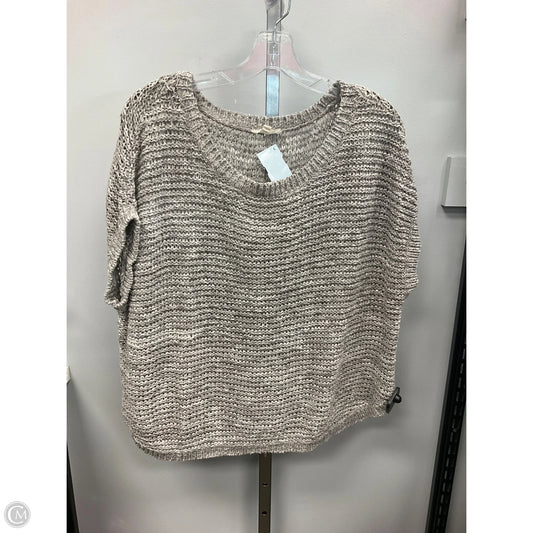 Sweater Short Sleeve By Eileen Fisher In Grey, Size: L