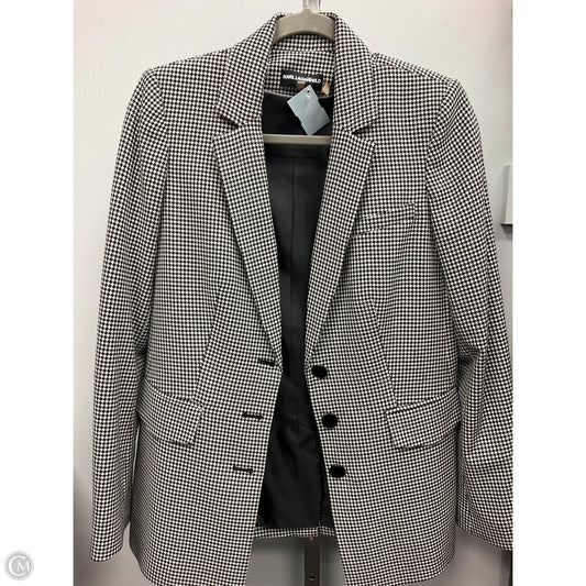 Blazer Designer By Karl Lagerfeld In Black & White, Size: 4