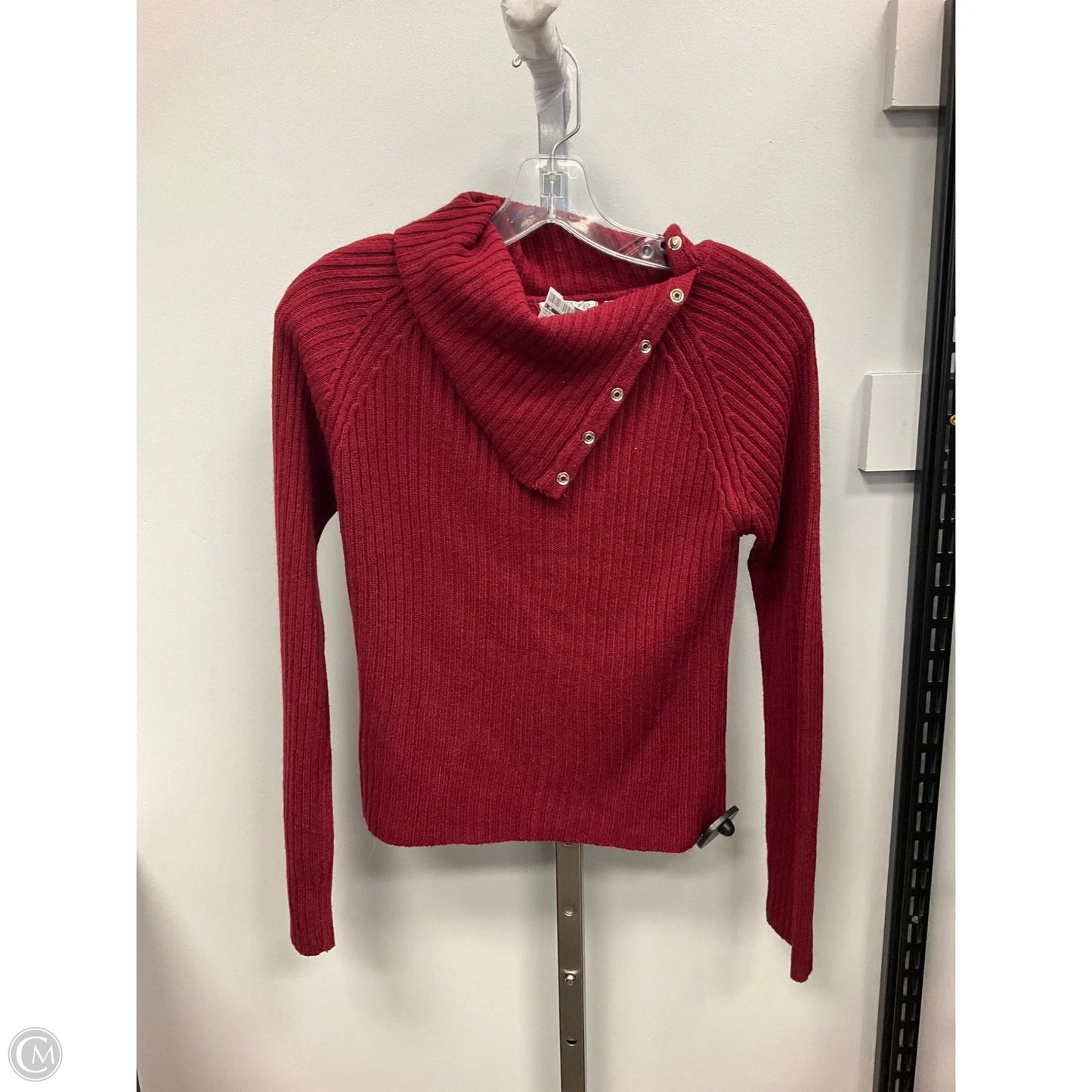 Sweater By Us Three In Maroon, Size: M